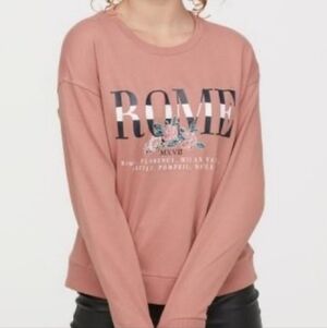 Divided H&M Rome Long Sleeve Sweatshirt Size Medium